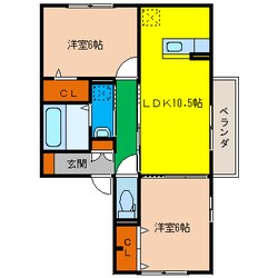 大神子口 徒歩5分 1階の物件間取画像